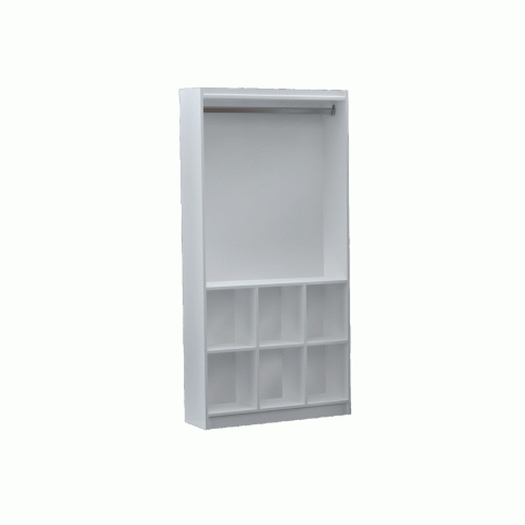 Armário colmeia arara